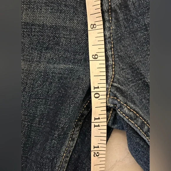 Current/Elliot Women’s Exposed Button Fly Vintage Ankle Raw Hem Jeans Size 25 Ankle & Cropped
